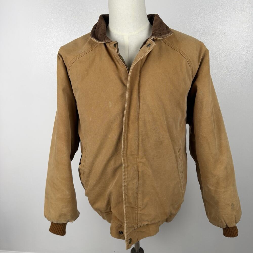 Vintage Walls Blizzard-Pruf Insulated Duck Canvas Work Jacket Brown XLarge 46-48